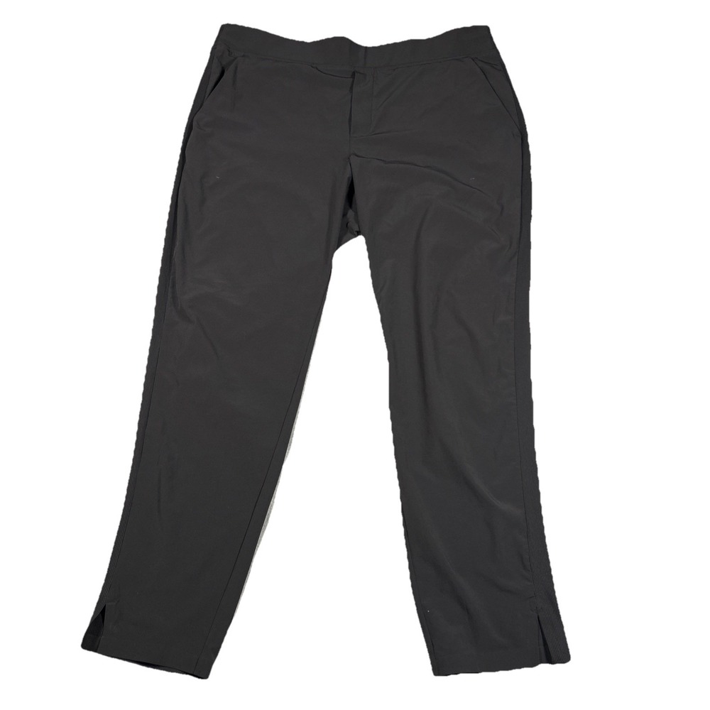Athleta‎ Brooklyn Ankle Pant Size 14 Mid Rise Pull On Black Athleisure Career